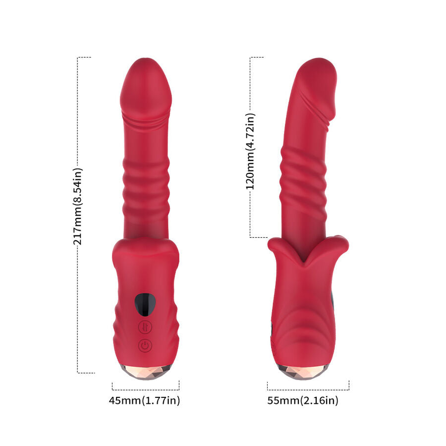 ARMONY – POINT A STYMULUJĄCY WIBRATOR DILDO CZERWONY