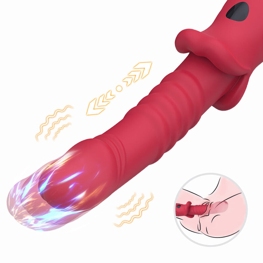 ARMONY – POINT A STYMULUJĄCY WIBRATOR DILDO CZERWONY