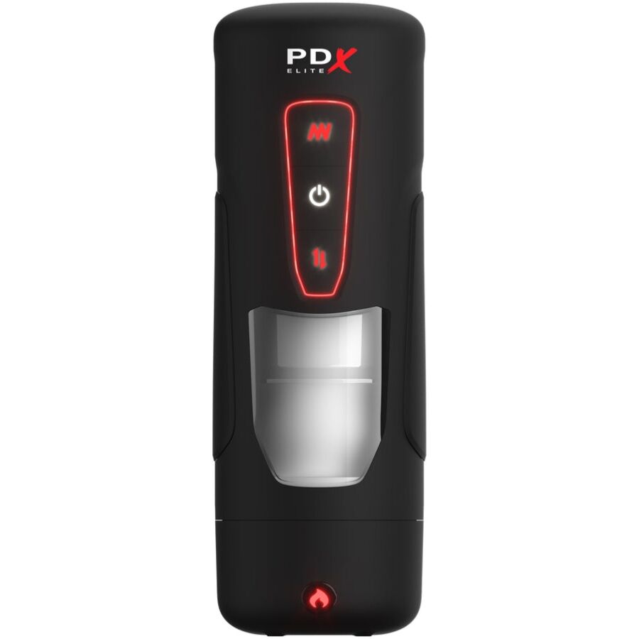 PDX ELITE - MILK ME HOTTER AUTOMATYCZNY MASTURBATOR Z FUNKCJĄ WIBRACJI, PCHNIĘĆ I EFEKTEM GRZANIA