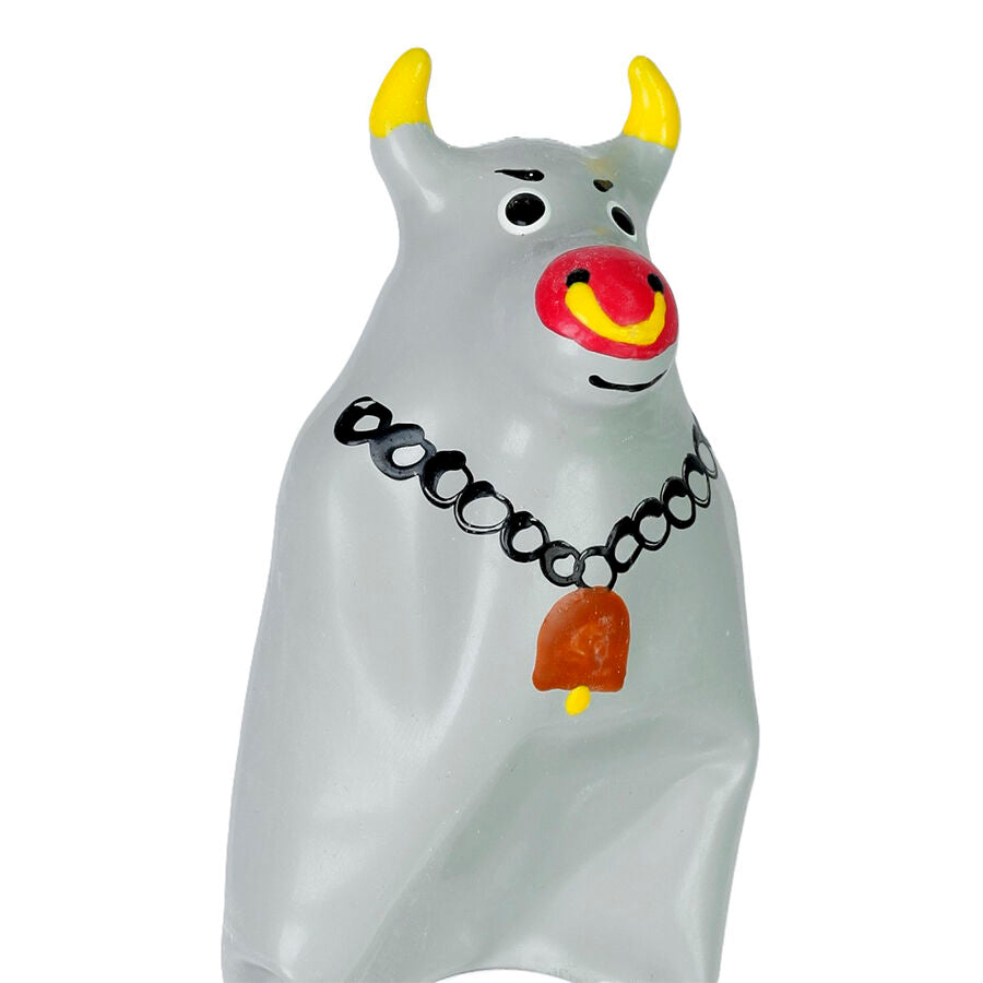 CONDOMERIE - RĘCZNIE MALOWANE PREZERWATYWY ZABAWNE MODEL SZARY BYK XL