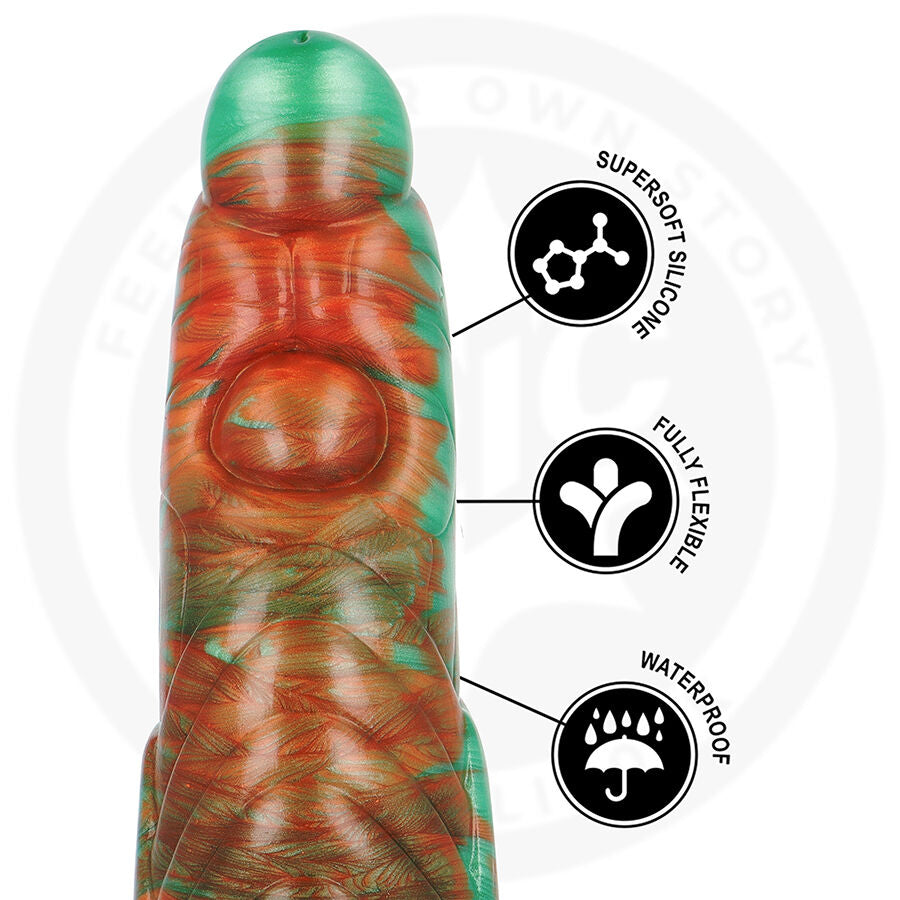 EPICKI - DILDO TIRYON ZIELONY BŁYSK