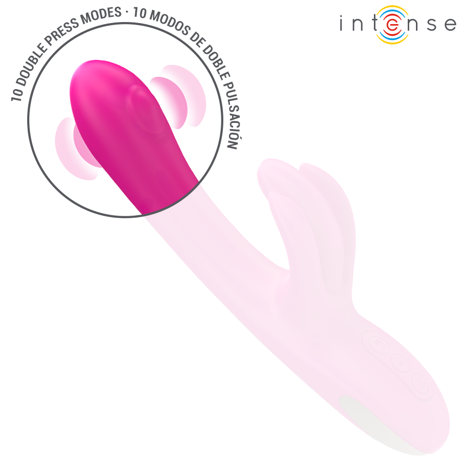 INTENSE - BRYTYJSKI WIELOFUNKCYJNY WIBRATOR KRÓLICZEK 23 CM RÓŻOWY