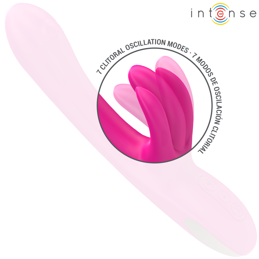 INTENSE - BRYTYJSKI WIELOFUNKCYJNY WIBRATOR KRÓLICZEK 23 CM RÓŻOWY
