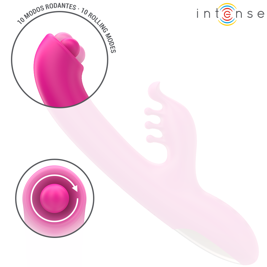 INTENSE - CHRISTINA WIELOFUNKCYJNY WIBRATOR KRÓLICZEK 22,5 CM RÓŻOWY