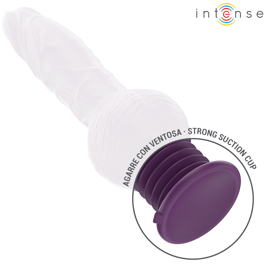 INTENSE - WIBRATOR WIELOFUNKCYJNY TATUM Z WIBRACJAMI GÓRA-DÓŁ 24 CM FIOLETOWY