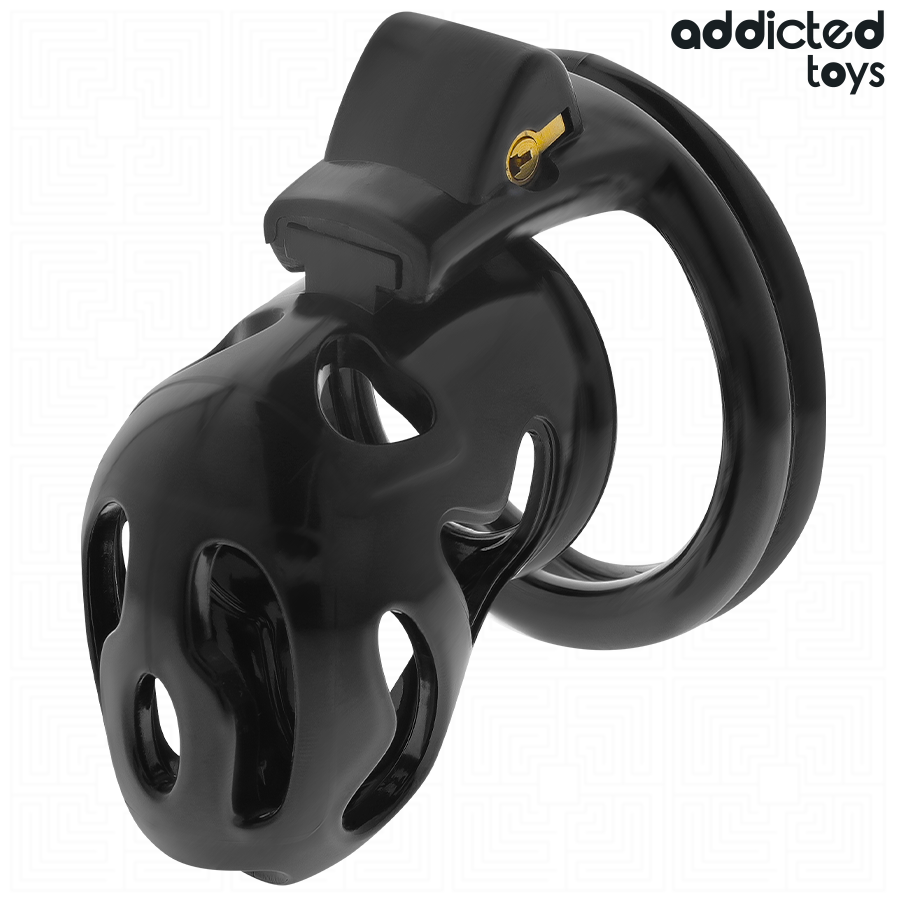 ADDICTED TOYS ZAMKNIĘTE – Klatka na penisa ZAPYTECZNA KRYPTA 8 CM