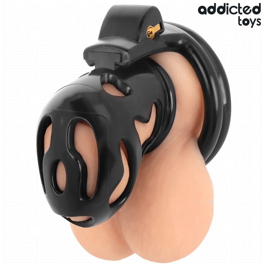 ADDICTED TOYS ZAMKNIĘTE – Klatka na penisa ZAPYTECZNA KRYPTA 8 CM