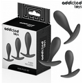 ADDICTED TOYS - ZESTAW 3 KORKÓW ANALNYCH SILIKONOWYCH MODEL 2