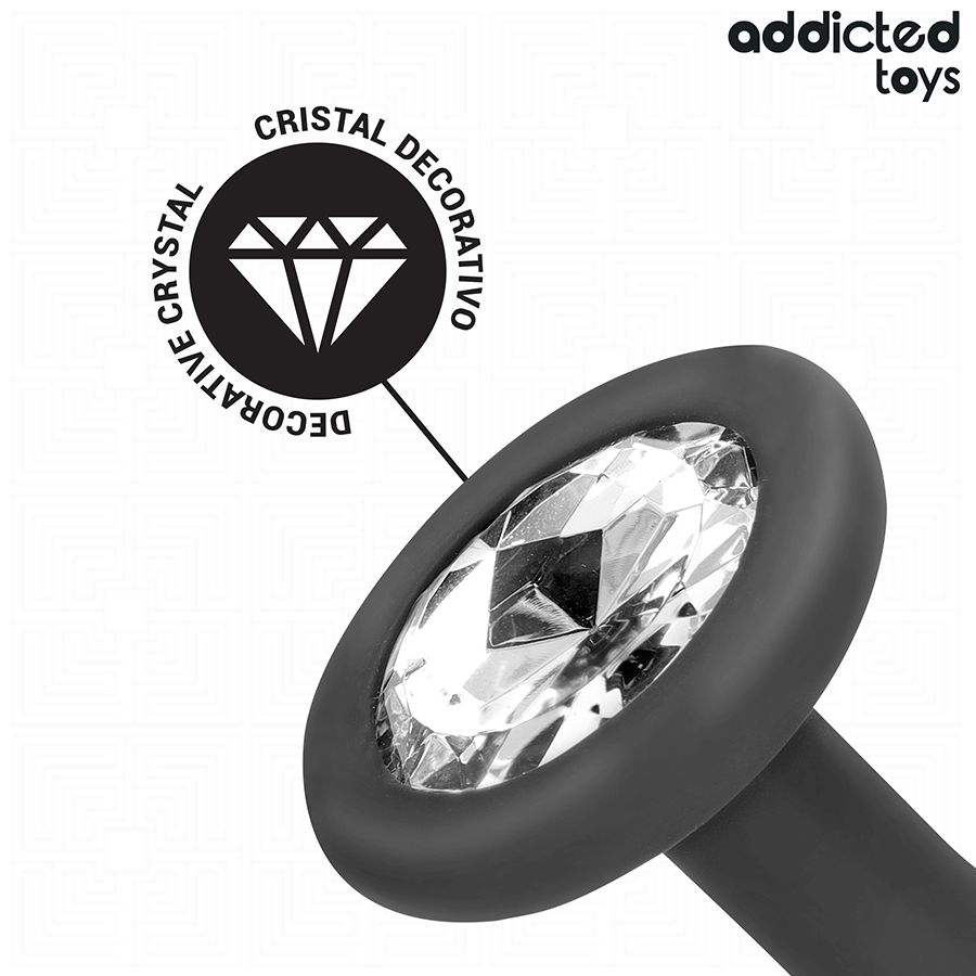 ADDICTED TOYS - ZESTAW 3 KORKÓW ANALNYCH SILIKONOWYCH Z KLEJNOTEM