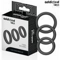 ADDICTED TOYS - ZESTAW PŁASKICH SILIKONOWYCH PIERŚCIENI