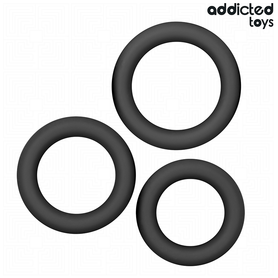 ADDICTED TOYS – ZESTAW SILIKONOWYCH PIERŚCIENI MODEL 1
