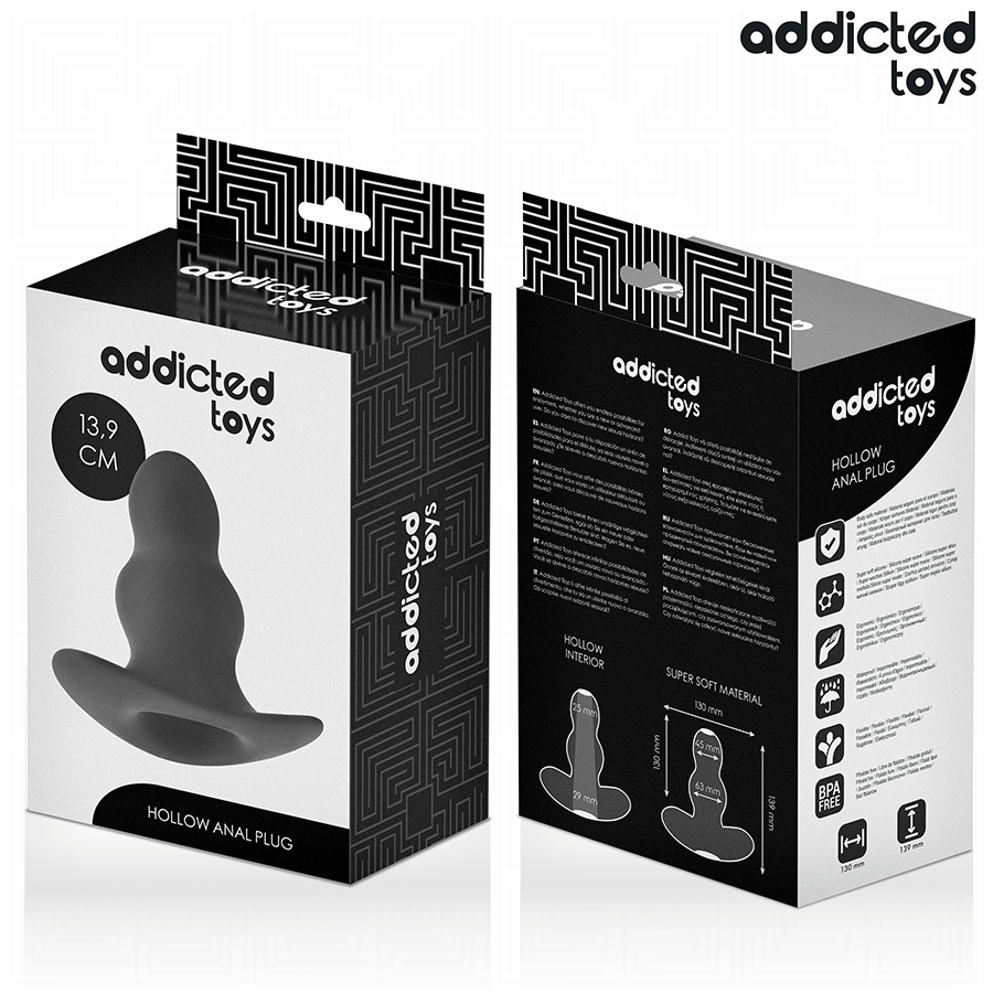 ADDICTED TOYS - PUSTY KOREK ANALNY SILIKONOWY ROZMIAR XL 13.9 CM