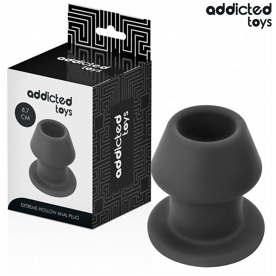 ADDICTED TOYS - EKSTREMALNY PUSTY KOREK ANALNY SILIKON ROZMIAR M 8.7 CM