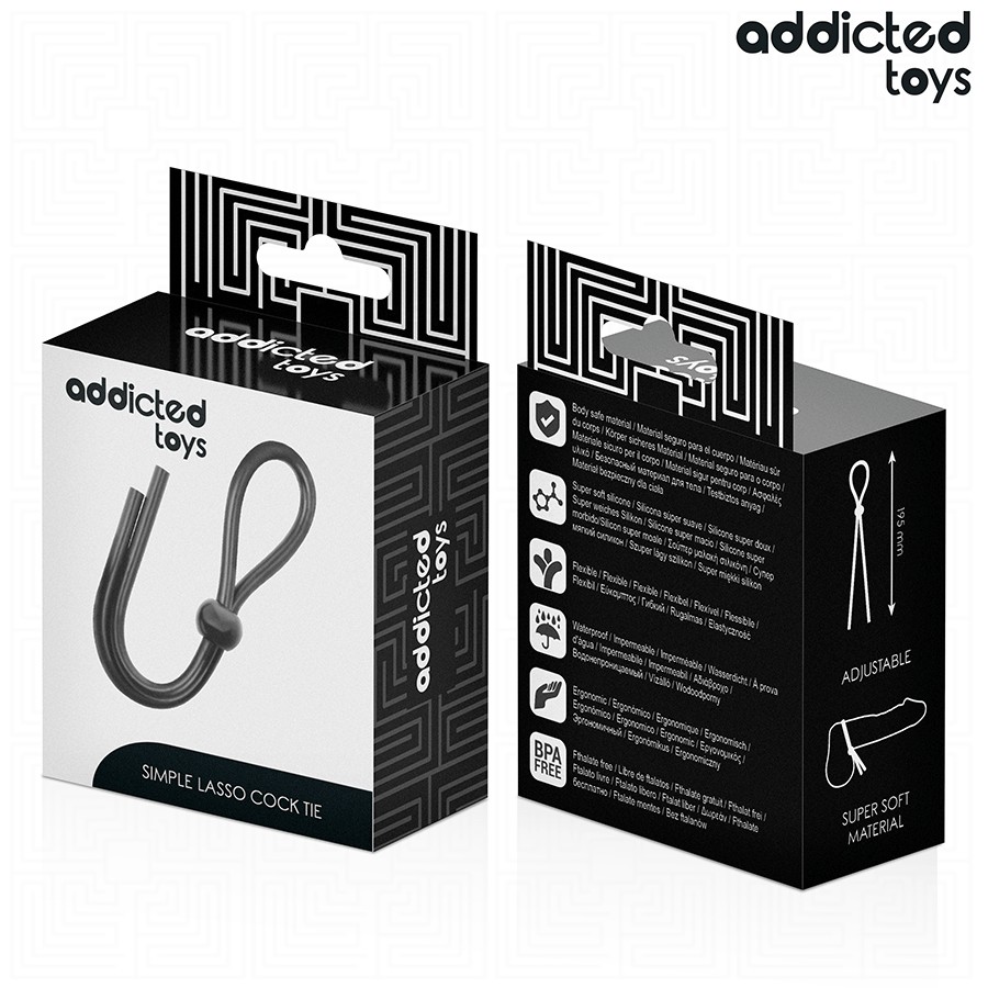 ADDICTED TOYS - SILIKONOWA PĘTLA NA PENISA Z POJEDYNCZĄ PĘTLĄ