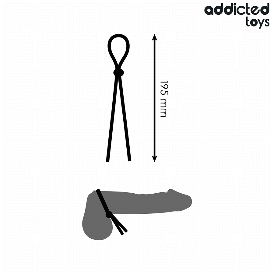 ADDICTED TOYS - SILIKONOWA PĘTLA NA PENISA Z POJEDYNCZĄ PĘTLĄ