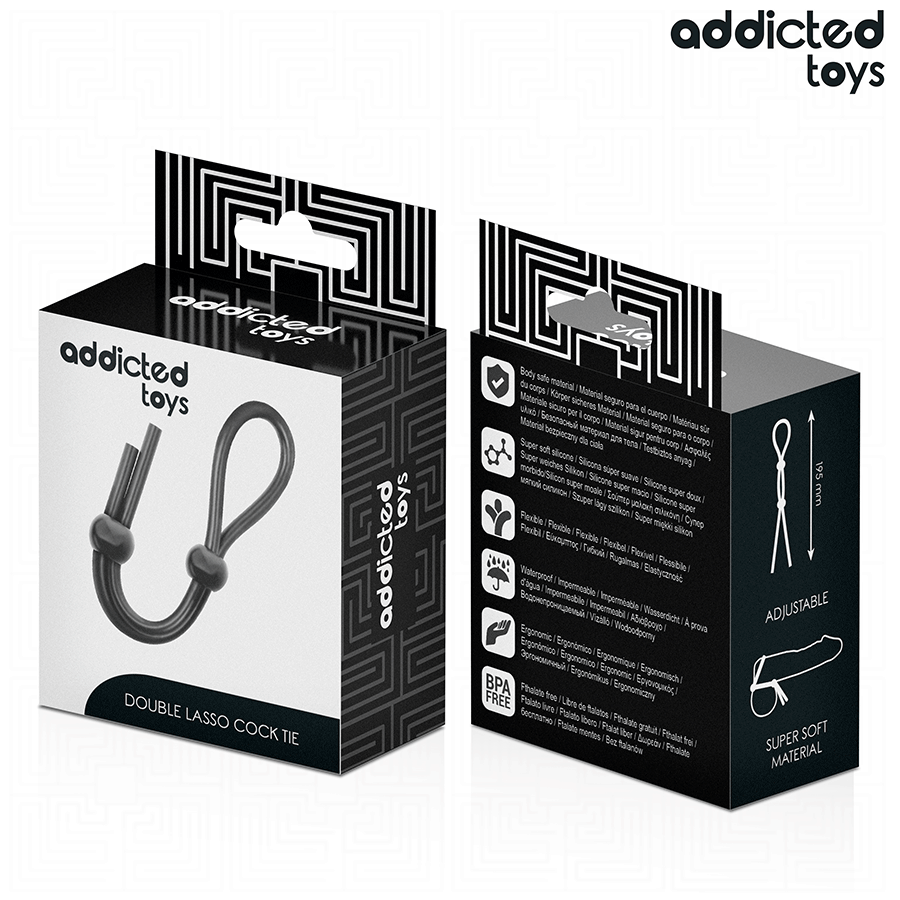 ADDICTED TOYS - SILIKONOWA UPRZĄŻ DLA PODWÓJNEJ PĘTLI NA PENISA