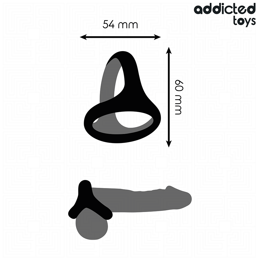 ADDICTED TOYS - GRUBY POTRÓJNY PIERŚCIEŃ NA PENISA