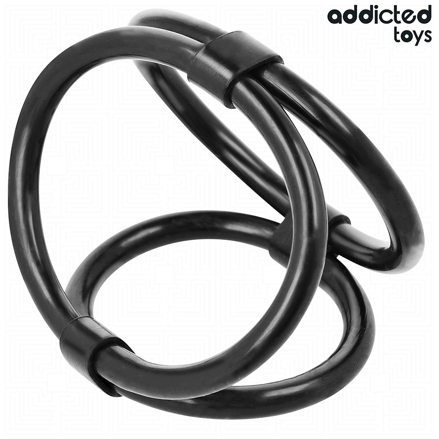 ADDICTED TOYS - POTRÓJNY PIERŚCIEŃ NA PENISA