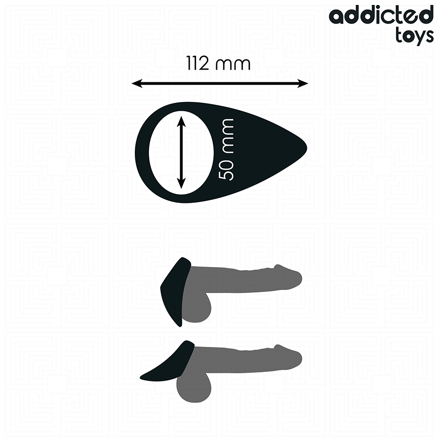 ADDICTED TOYS - PIERŚCIEŃ EREKCYJNY W KSZTAŁCIE ŁZY