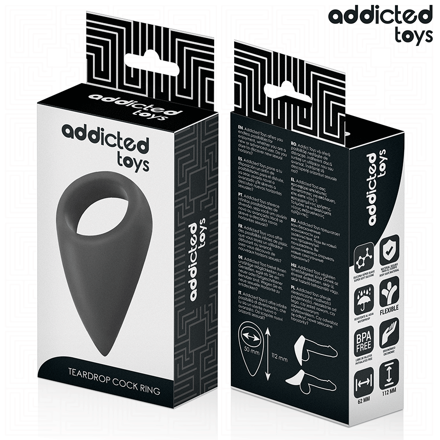 ADDICTED TOYS - PIERŚCIEŃ EREKCYJNY W KSZTAŁCIE ŁZY