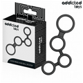 ADDICTED TOYS - PIERŚCIEŃ NA PENISA Z PRZEGRÓDKAMI NA JĄDRA