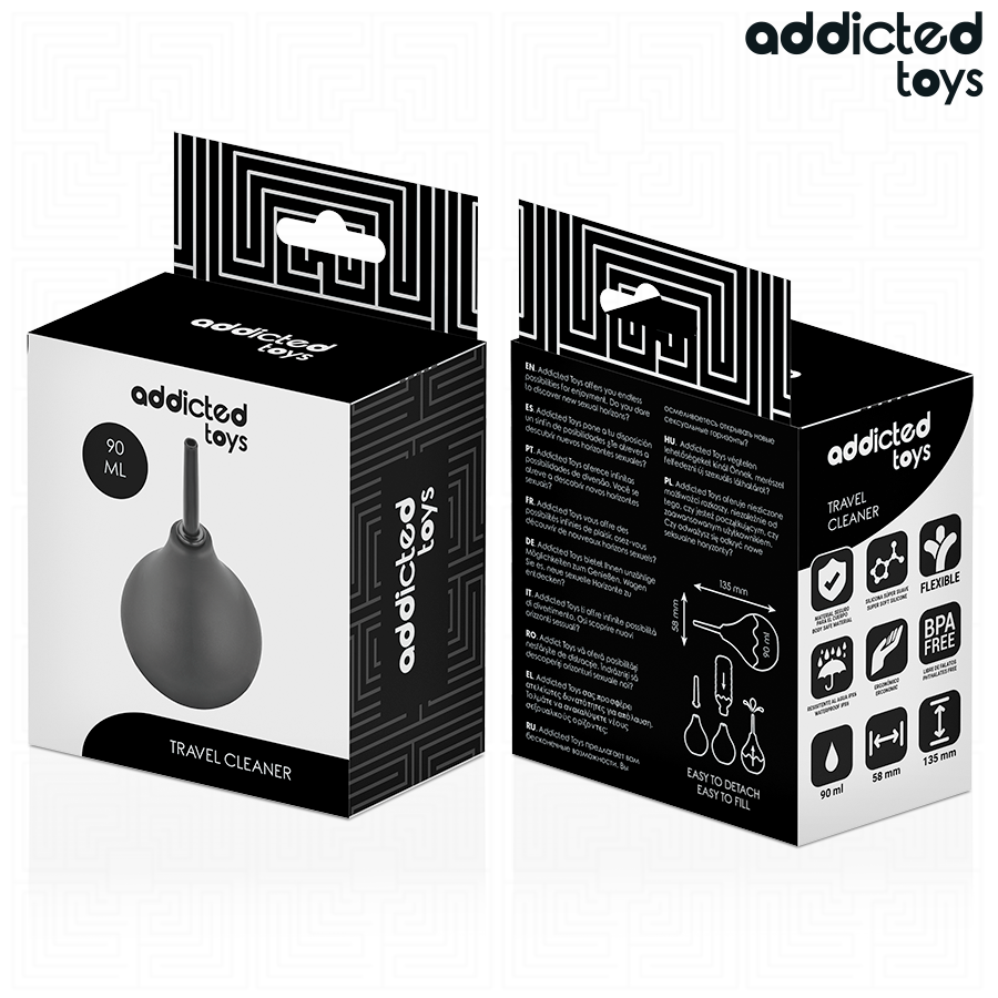 ADDICTED TOYS - PODRÓŻNY ANALNY ŚRODEK CZYSZCZĄCY ROZMIAR S 90 ML