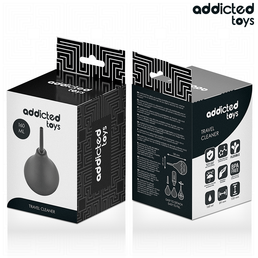 ADDICTED TOYS - PODRÓŻNY ANALNY ŚRODEK CZYSZCZĄCY ROZMIAR M 160 ML