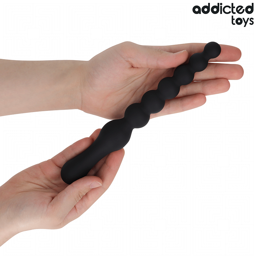 ADDICTED TOYS - PODWÓJNY ANALNY MASAŻER SILIKONOWY 24 CM