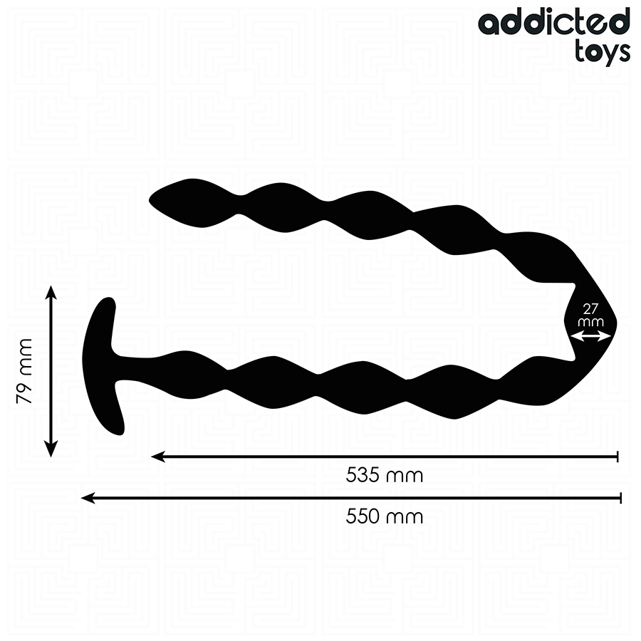 ADDICTED TOYS - BARDZO DŁUGI SILIKONOWY KOREK ANALNY