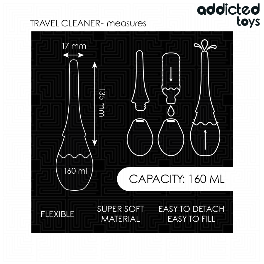 ADDICTED TOYS - PODRÓŻNY CZYŚCIK SILIKONOWY MODEL 3