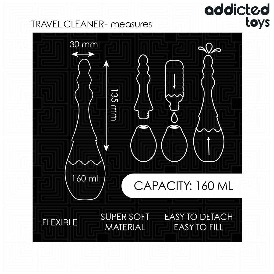 ADDICTED TOYS - TRAVEL CLEANER SILIKONOWY MODEL 4