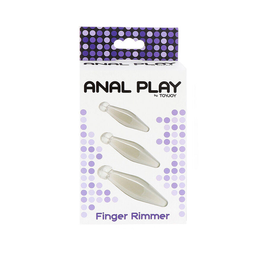 TOYJOY - ANAL PLAY 3-CZĘŚCIOWY PRZEŹROCZYSTY FINGER RIMMER