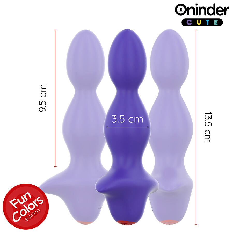 ONINDER CUTE - WIBRUJĄCY KOREK ANALNY DILATOR - DARMOWA APLIKACJA NA CAŁYM ŚWIECIE