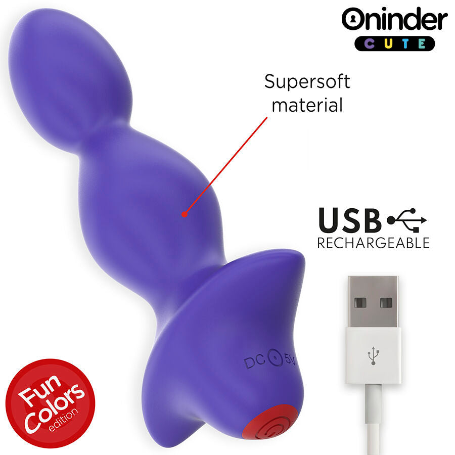 ONINDER CUTE - WIBRUJĄCY KOREK ANALNY DILATOR - DARMOWA APLIKACJA NA CAŁYM ŚWIECIE