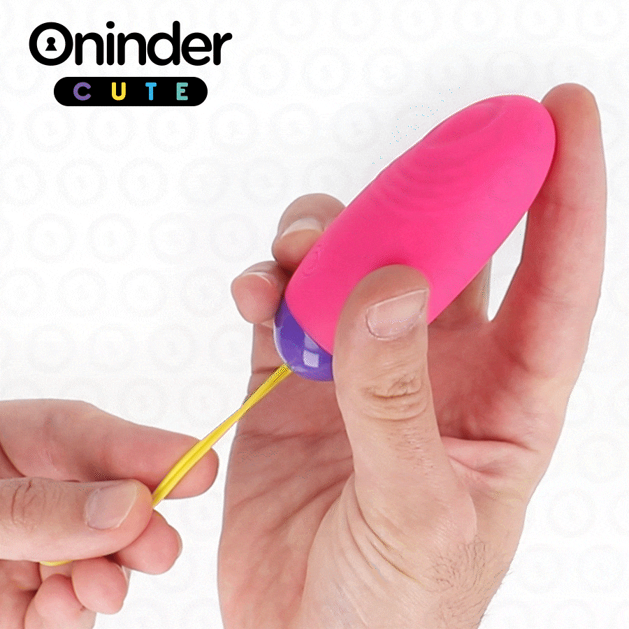 ONINDER CUTE - LOVE PLEASURE WIBRUJĄCA FALUJĄCA SILIKONOWA JAJECZKO - BEZPŁATNA GLOBALNA APLIKACJA