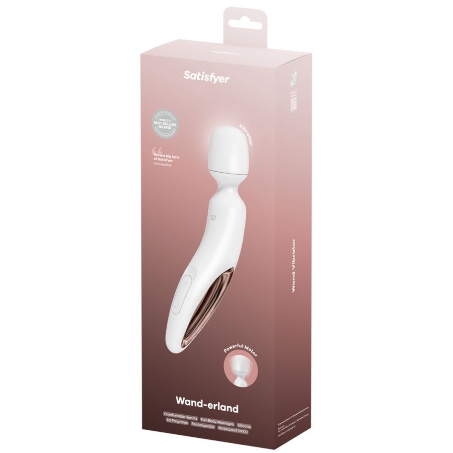 SATISFYER - WAND ERLAND WIBRUJĄCY MASAŻER BIAŁY