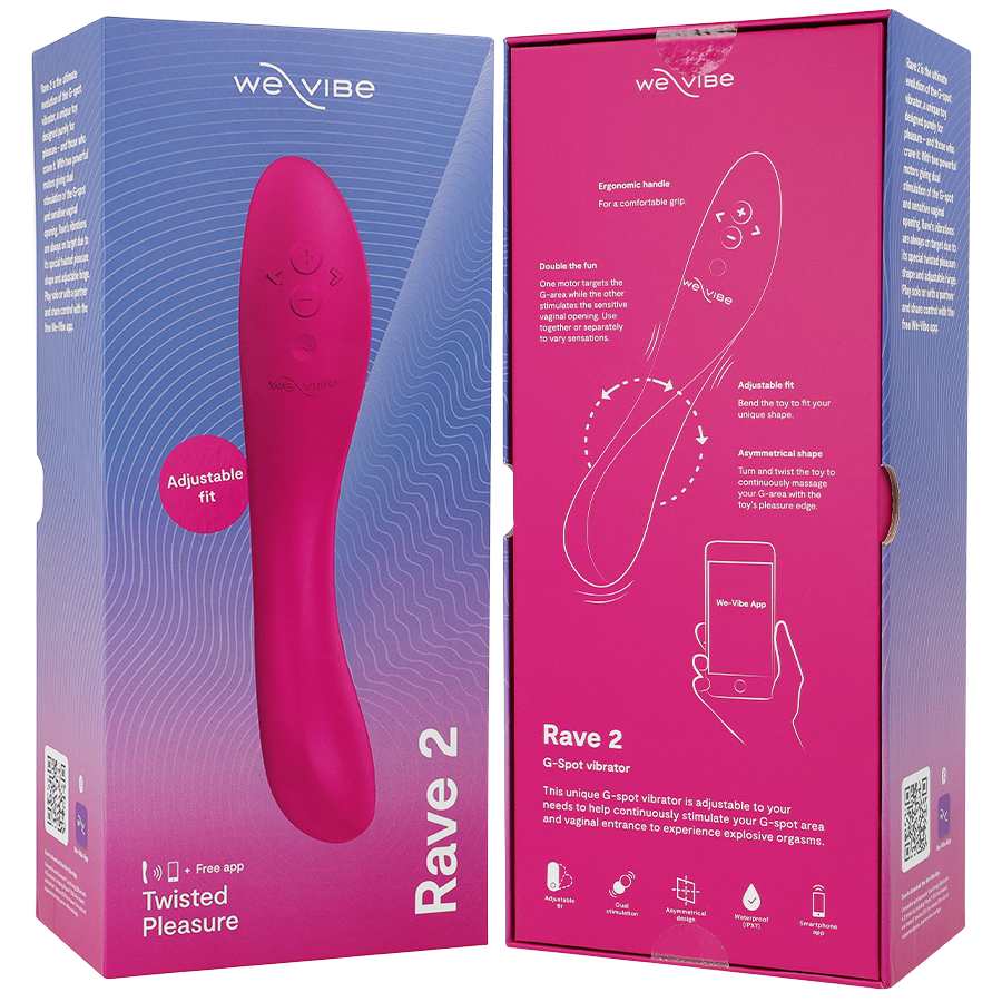 WE-VIBE - RAVE 2 WIBRATOR PUNKTU G RÓŻOWY