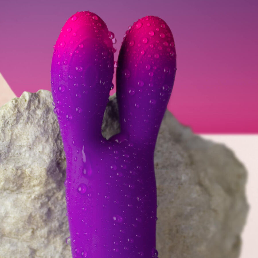 ROCKS-OFF - GLO-GIRL KRÓLIK FIOLETOWY ELASTYCZNY WIBRATOR
