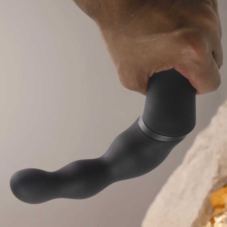 ROCKS-OFF - CZARNY ADAPTER DO WIBRATORA PROSTATY I ODBYTU