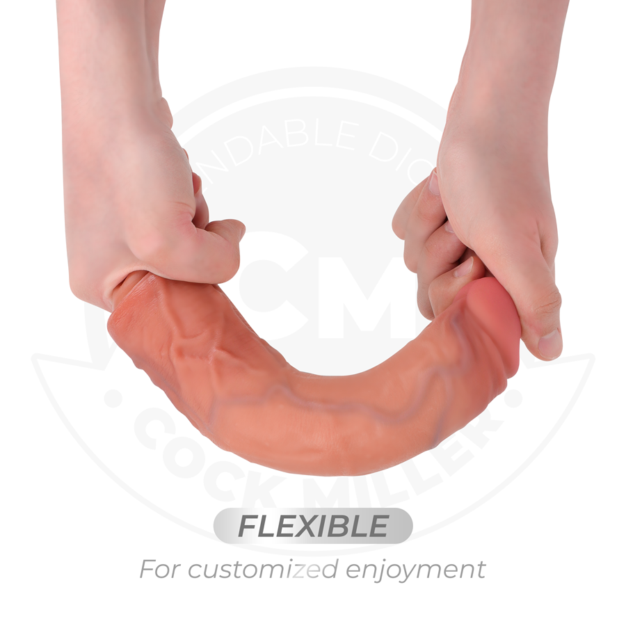 COCK MILLER - REALISTYCZNE DILDO Z PRZYSSAWKĄ I WIBRACJAMI ZE ZDALNYM STEROWANIEM 21,5 CM