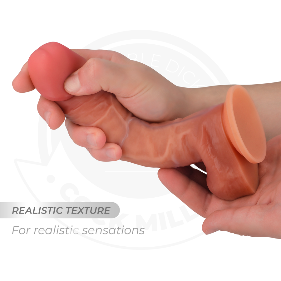 COCK MILLER - HYPERREALISTYCZNE, RUCHOME DILDO 19,3 CM