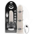 COCK MILLER - DILDO Z PRZYSSAWKĄ, ŚWIECĄCY I WIBRUJĄCY Z PILOTEM BIAŁY 20.5 CM