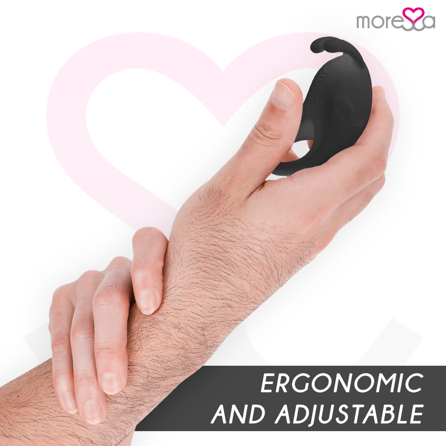 MORESSA - BRAD PREMIUM SILICONE RECHARGEABLE BLACK