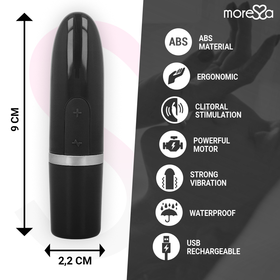 MORESSA - WIBRATOR STYMULATOR IVY TRAVEL CZARNY