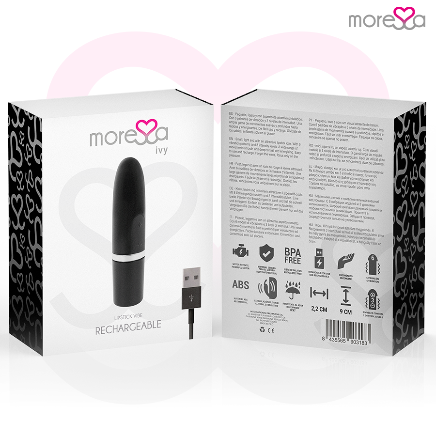 MORESSA - WIBRATOR STYMULATOR IVY TRAVEL CZARNY
