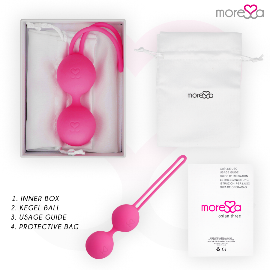 MORESSA - OSIAN TRZY PREMIUM SILIKON RÓŻOWY