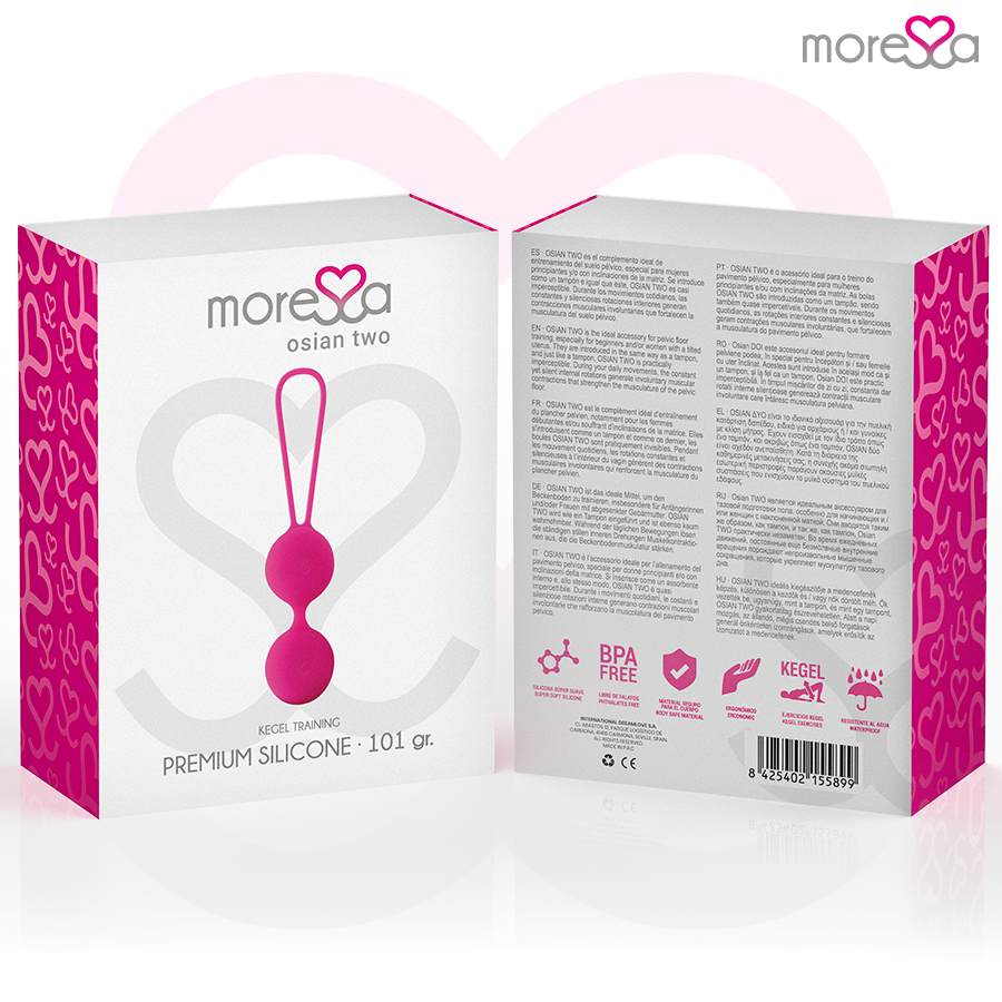 MORESSA - OSIAN DWA PREMIUM SILIKONOWE RÓŻOWE