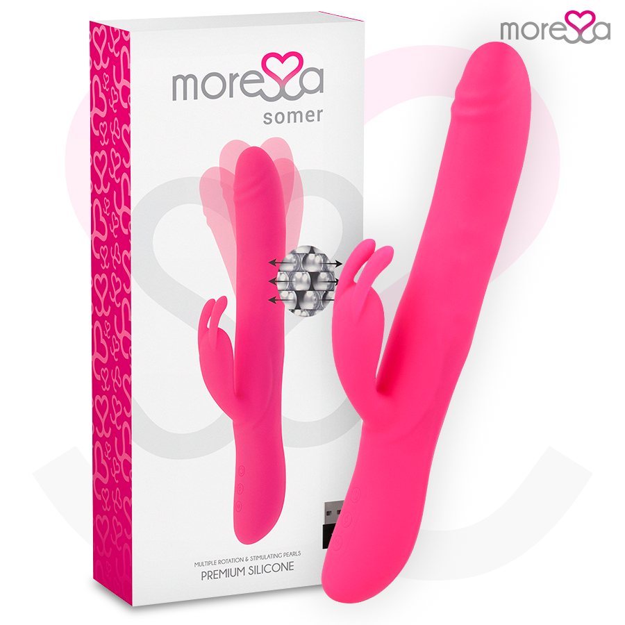 MORESSA - SOMER, WIBRATOR PREMIUM Z FUNKCJĄ OBROTOWĄ