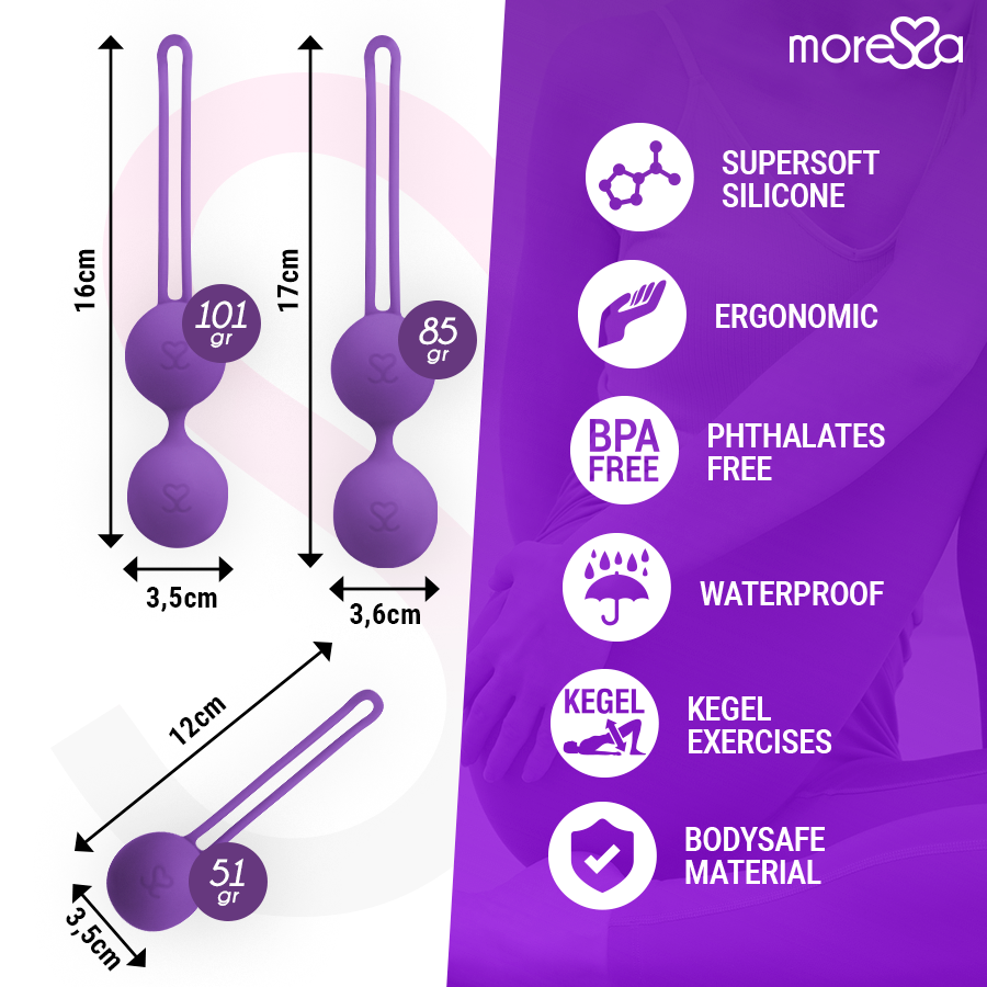MORESSA - ZESTAW OSIAN PREMIUM LILIOWY SILIKON