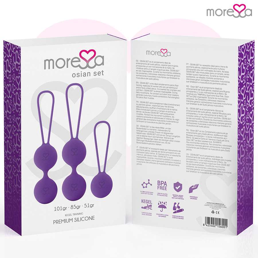 MORESSA - ZESTAW OSIAN PREMIUM LILIOWY SILIKON